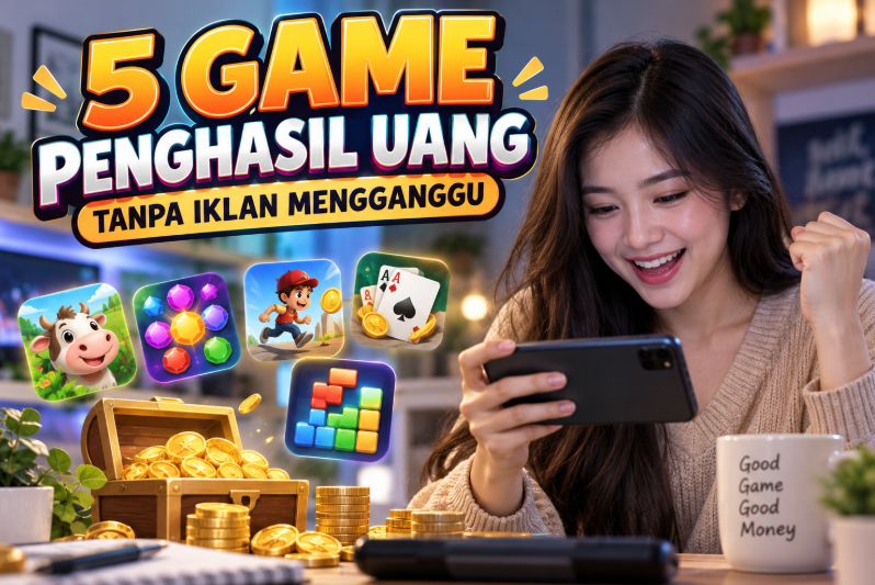 Inilah 5 Game Penghasil Uang Tanpa Iklan Mengganggu
